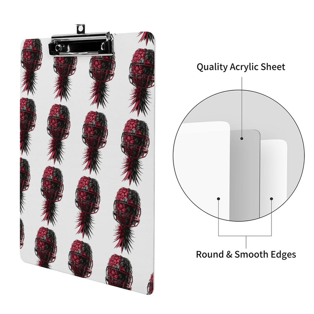 Football Inspired Acrylic Clipboard