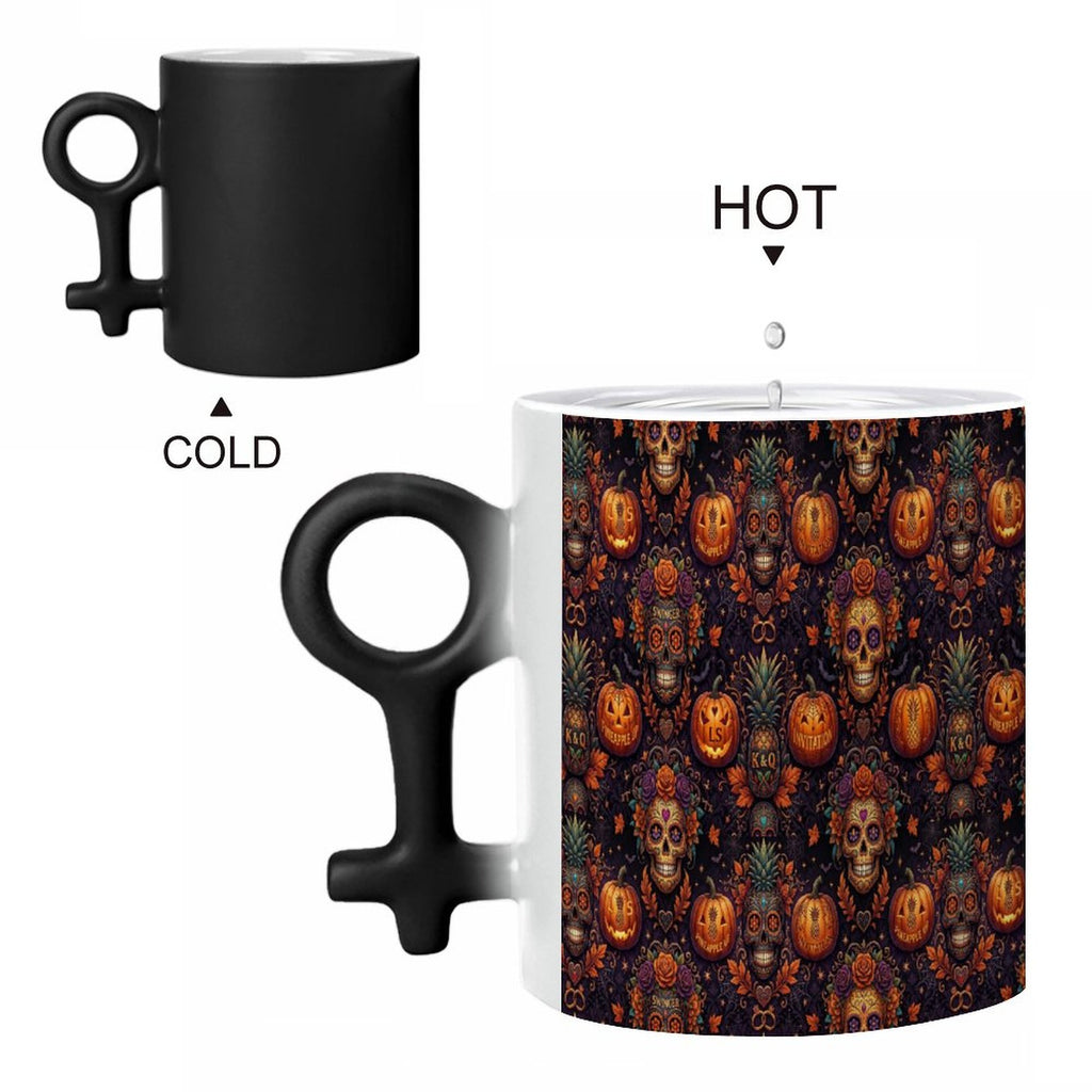 Halloween Swinger Inspired Couple Symbol Color-Changing Mug