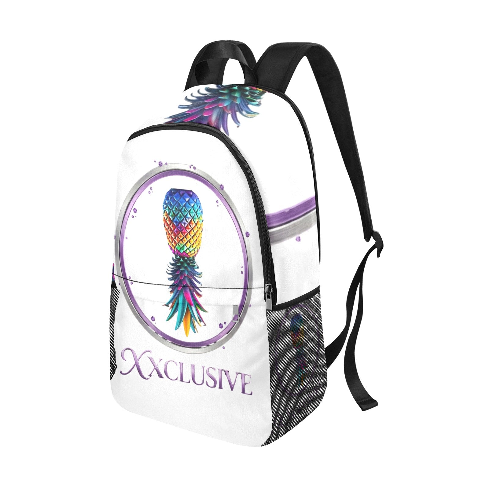 XXclusive All-Over Print Fabric Backpack | Side Mesh Pockets | Men & Women