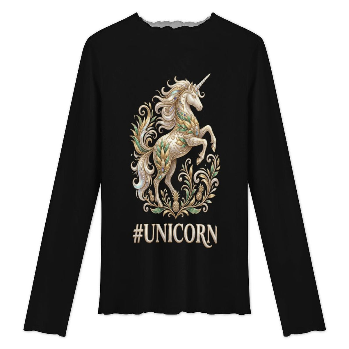 #UNICORN High Neck Mesh Top For Women