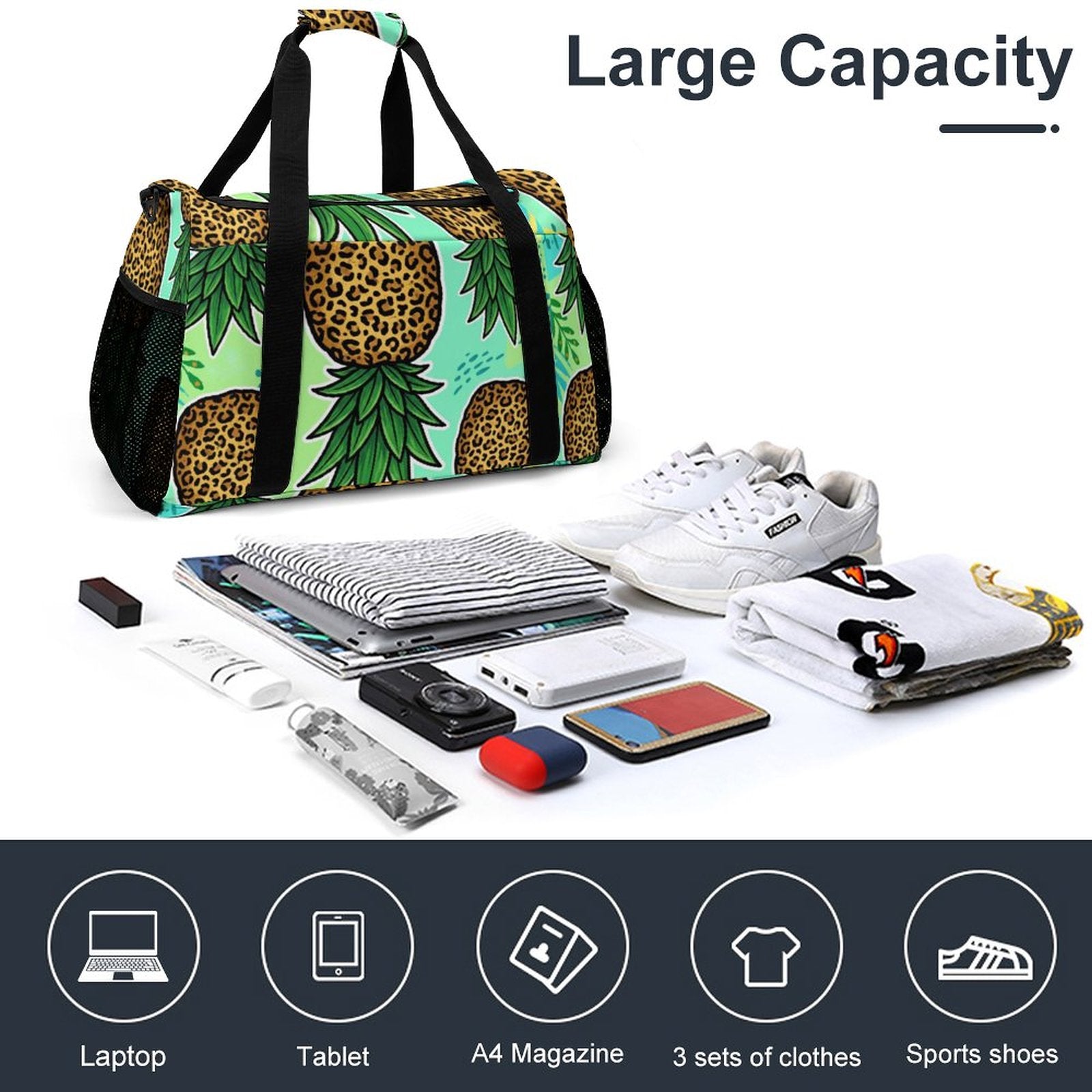 Pineapple Travel Duffel Bag