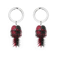 Football Inspired Metal Keychain