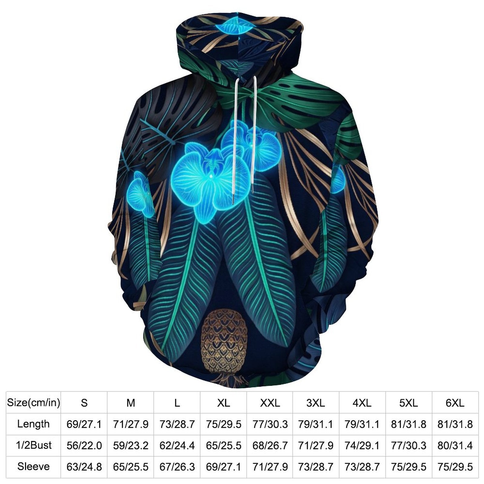 230gsm Men's Cool Hoodie with Double-layer Cap (All-Over Printing)
