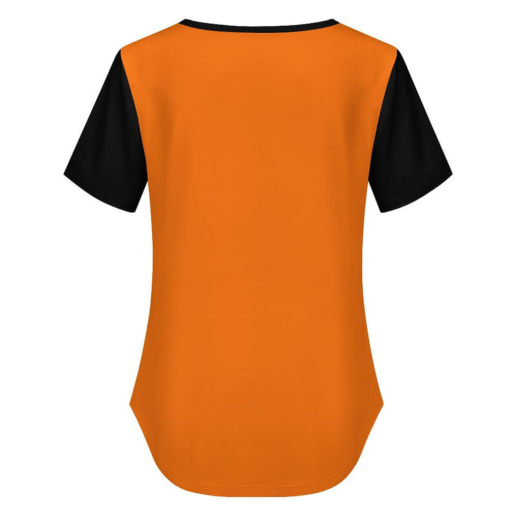 The Swinging Chainsaw Massacre Women's V Neck Short Sleeve T-Shirt