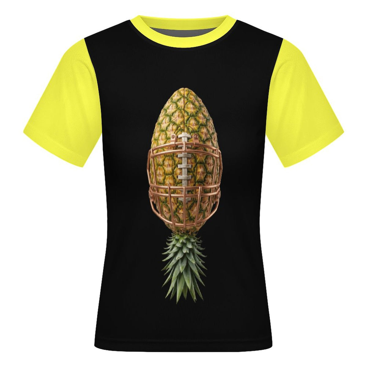 Pineapple Football Short Sleeve Mesh T-Shirt
