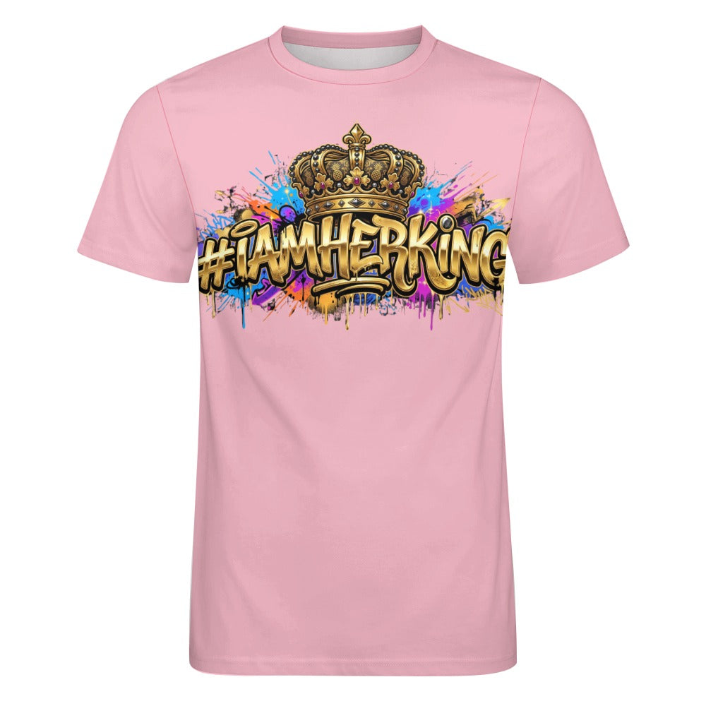 #IAMHERKING Men’s Cotton T-Shirt – Soft Breathable Graphic Tee for Everyday Style, Casual Summer Shirt for Men