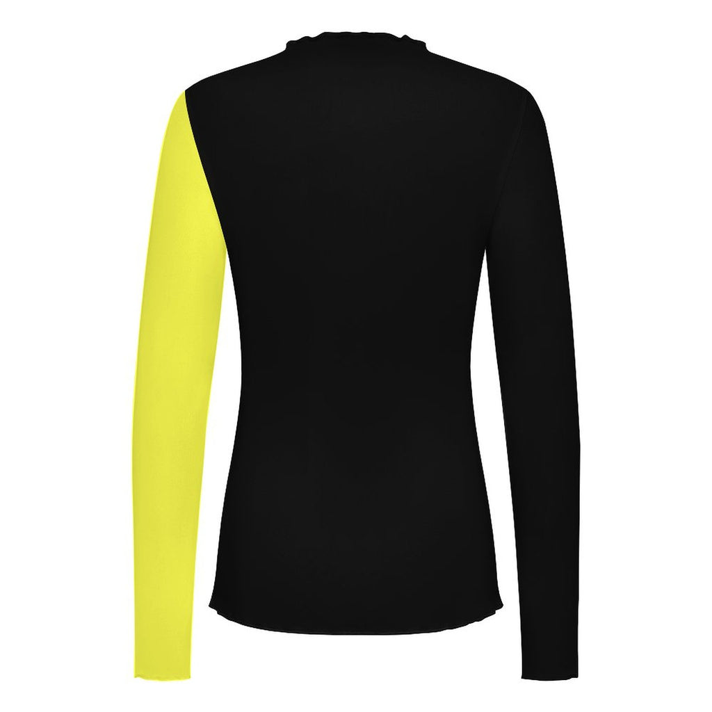 #NYMPHO High Neck Mesh Top For Women