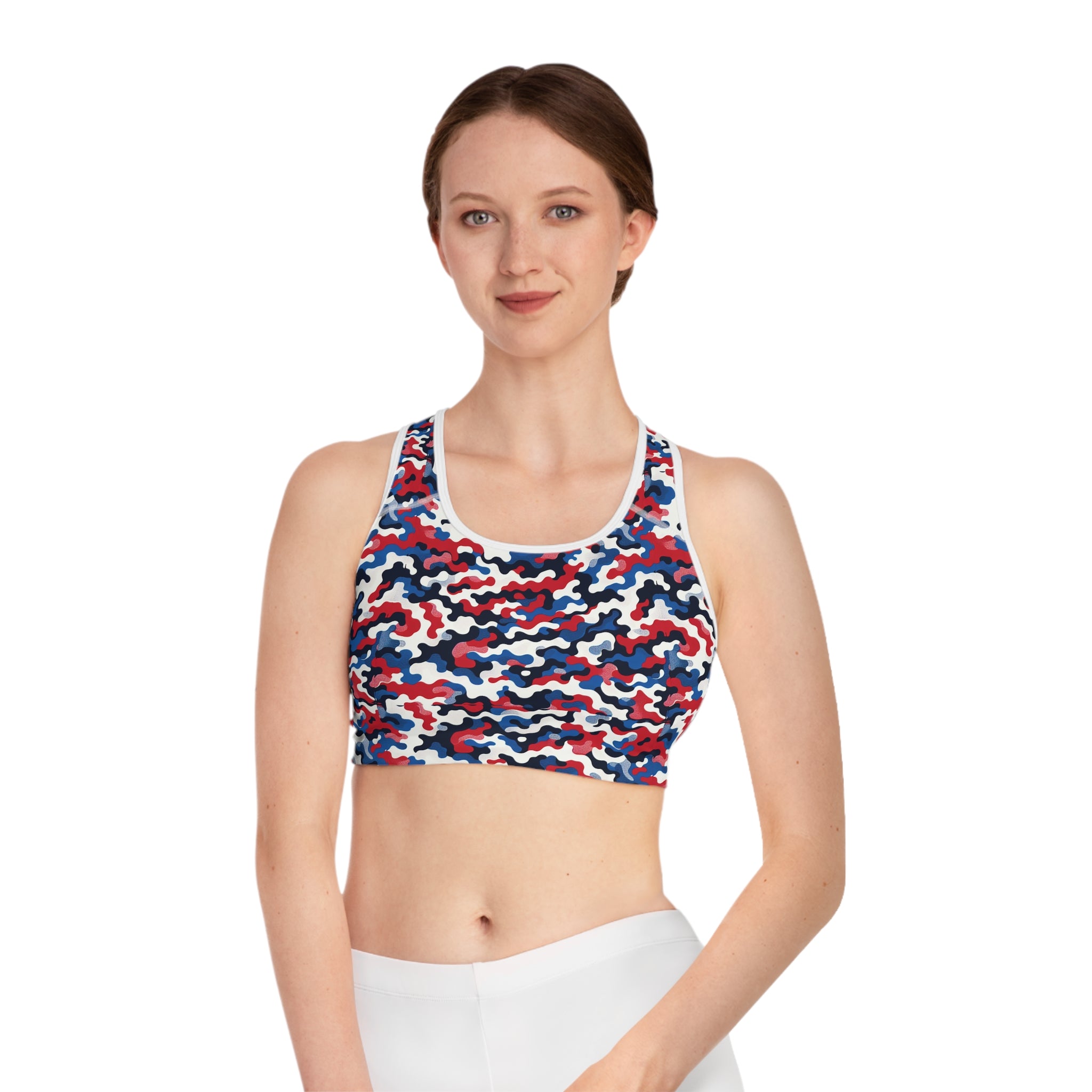 Vibrant Camo Sports Bra for Active Lifestyles