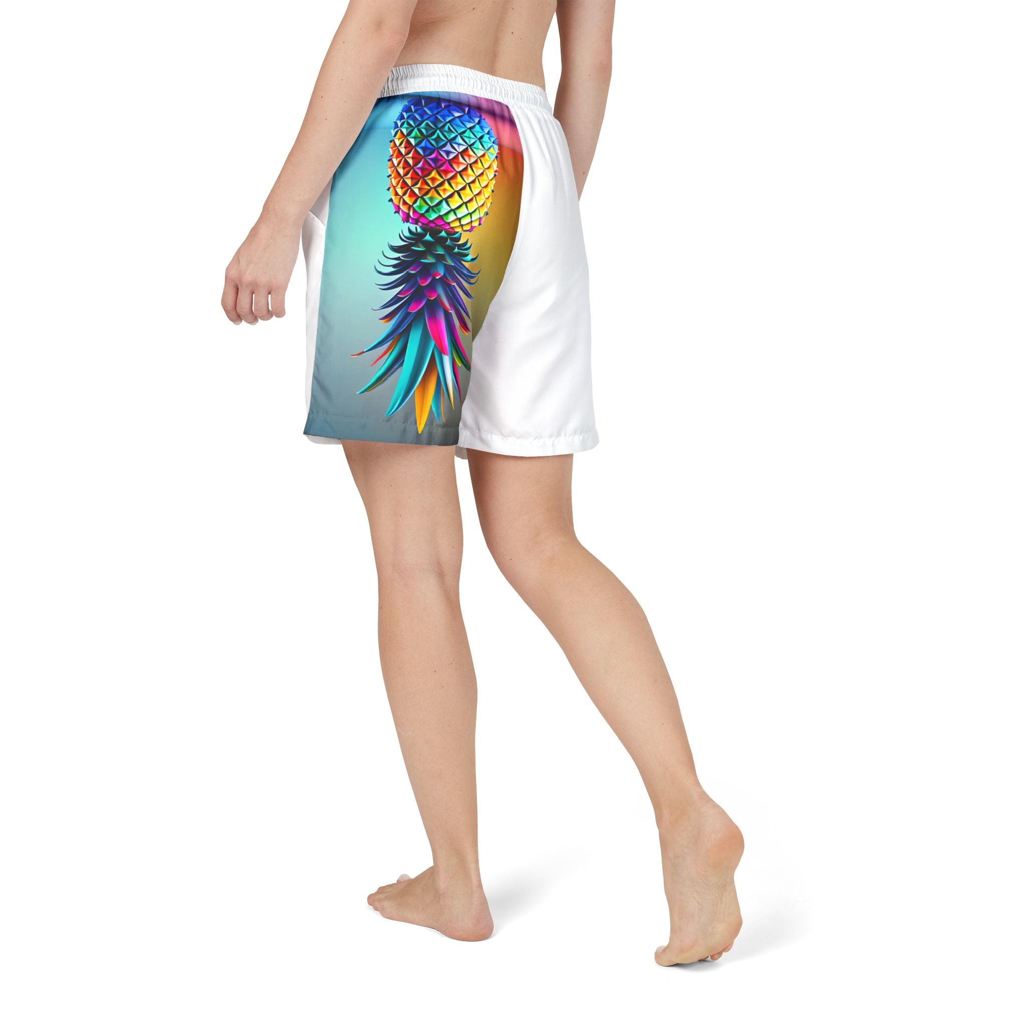 Vibrant Pineapple Unisex Swim Shorts - Let's Switch Things Up!