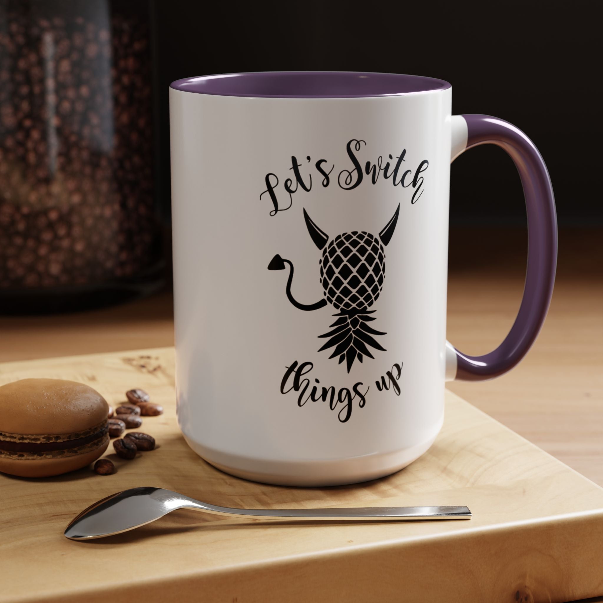 Playful Accent Coffee Mug - "Let's Switch Things Up" - Perfect for Morning Motivation