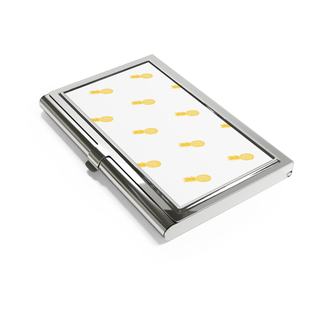 Golden Pineapple Business Card Holder - Stylish Accessory for Spicey Professionals