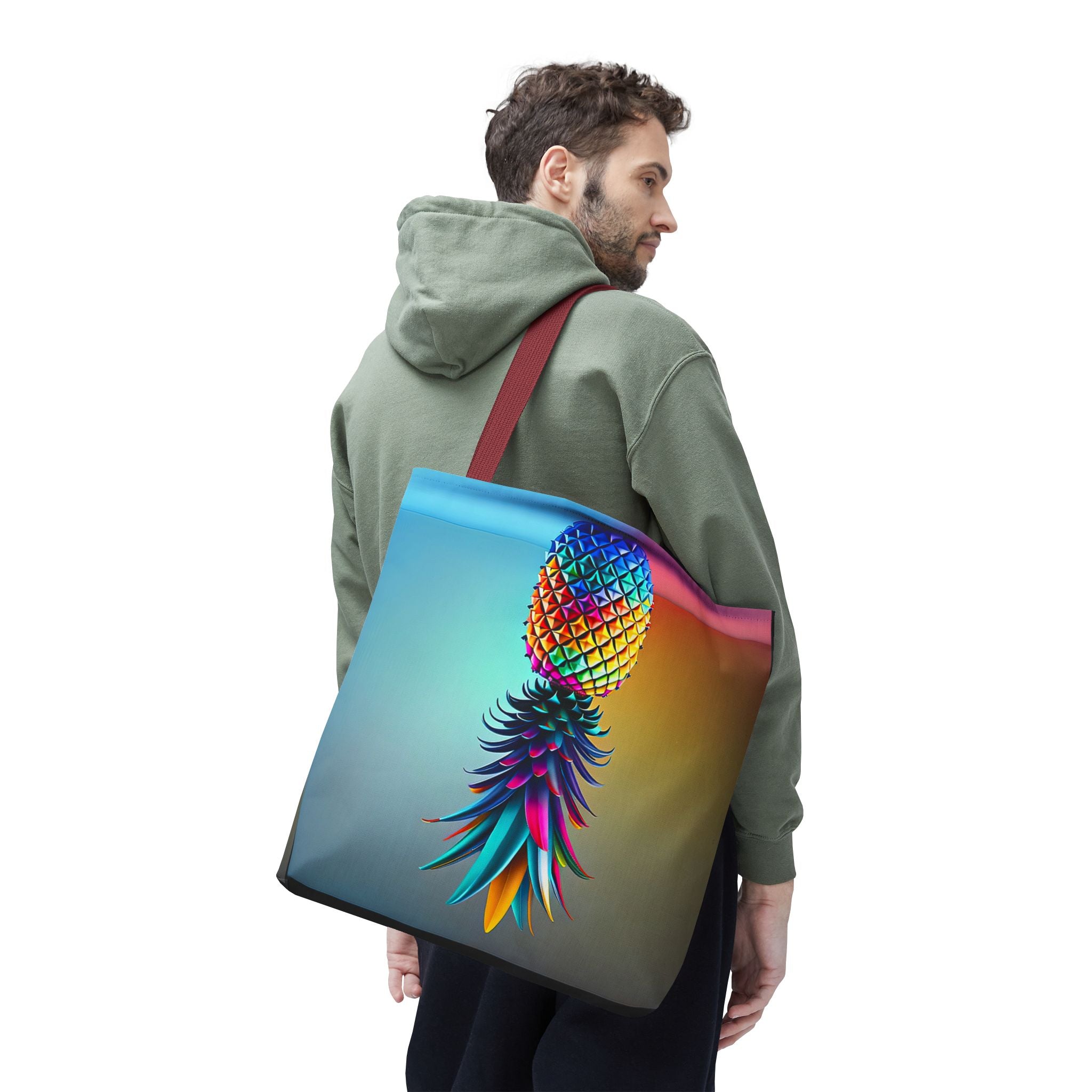 Vibrant Pineapple Tote Bag - Colorful Beach Accessory for Sexy Adventures
