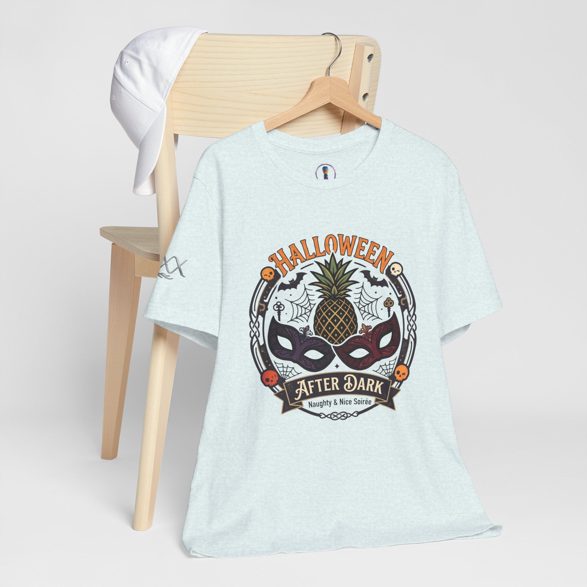 Halloween After Dark Tee — Pineapple Mask Masquerade T‑Shirt
