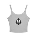 Queen of Spades Spaghetti Strap Tank Top — Women's Crop