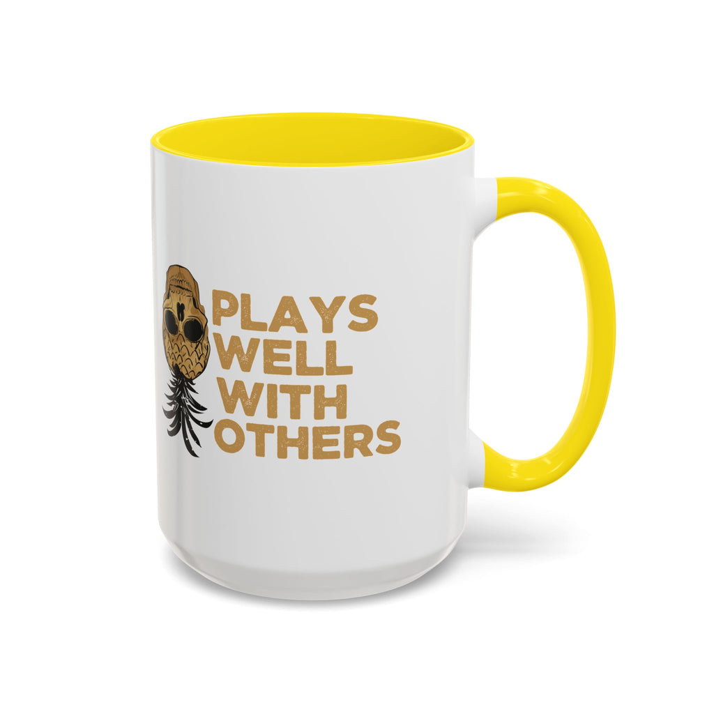Playful Owl Accent Coffee Mug - 11 & 15oz - Perfect Gift for Nature Lovers