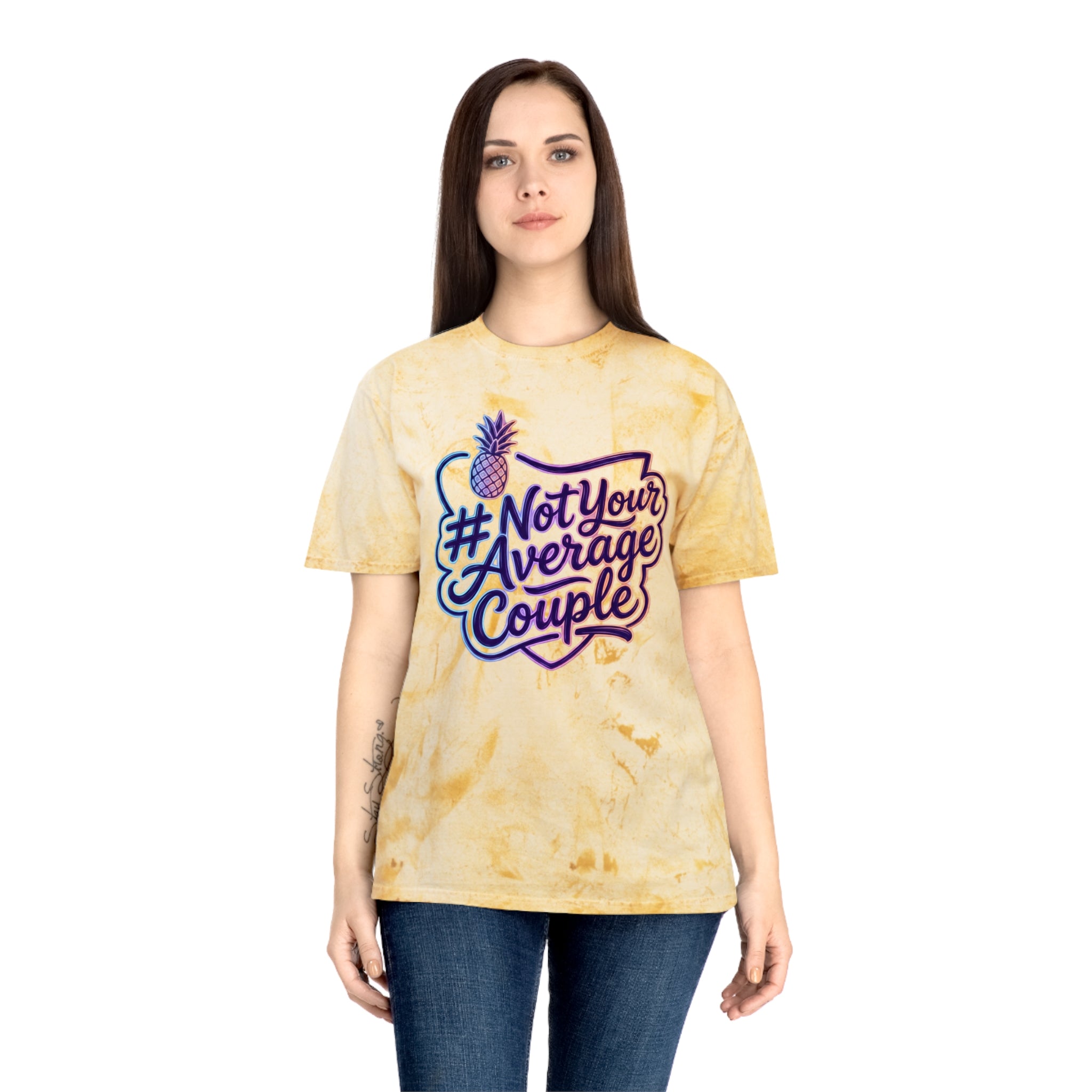 #NotYourAverageCouple T-Shirt – Retro Tropical Pineapple Graphic Tee