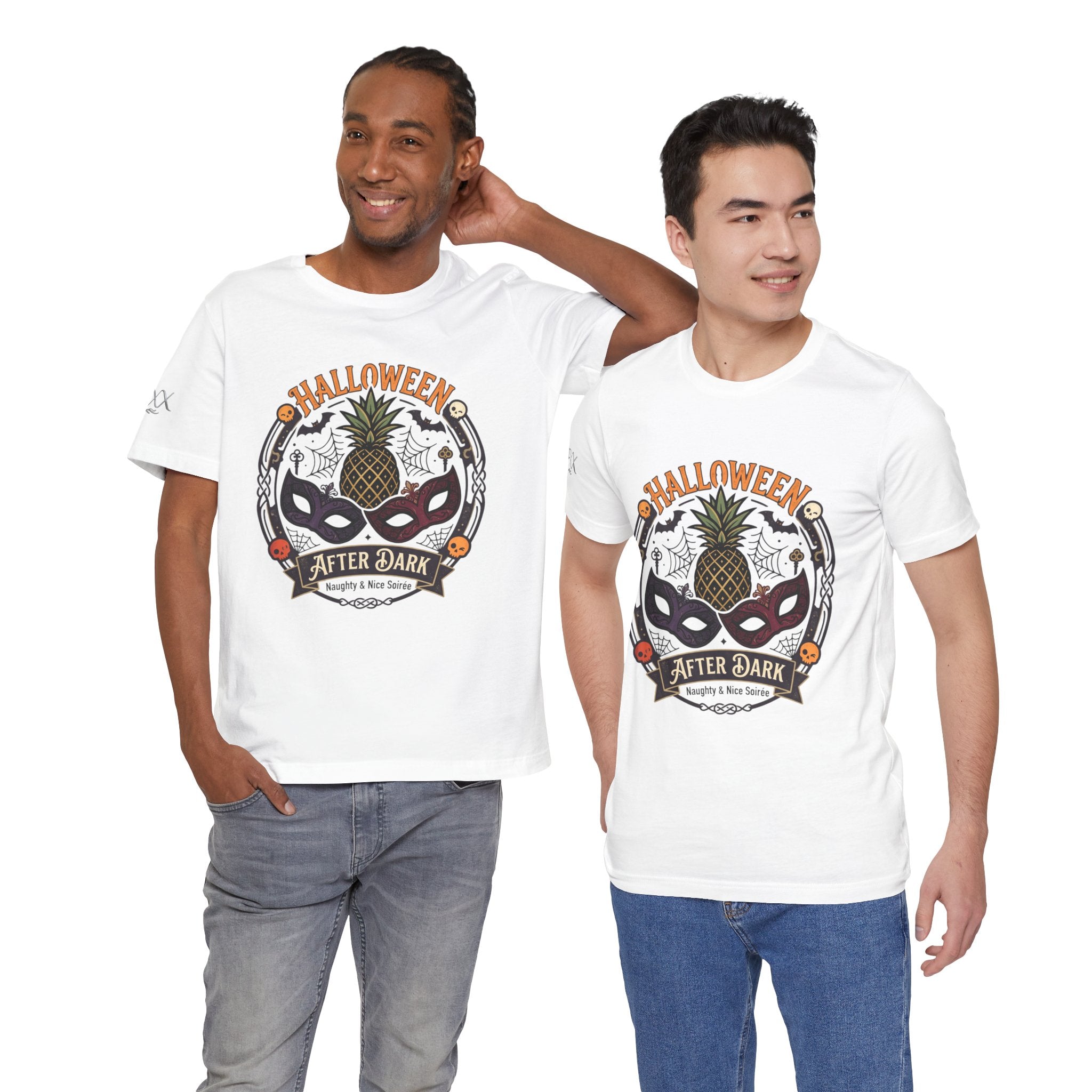Halloween After Dark Tee — Pineapple Mask Masquerade T‑Shirt
