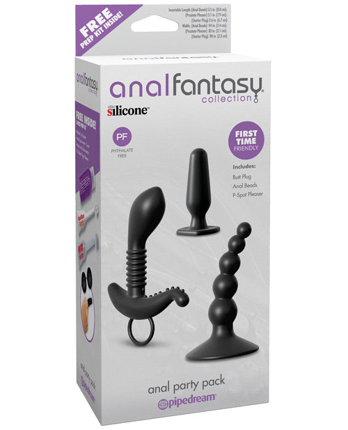 Pipedream Anal Fantasy silicone product packaging on a white background