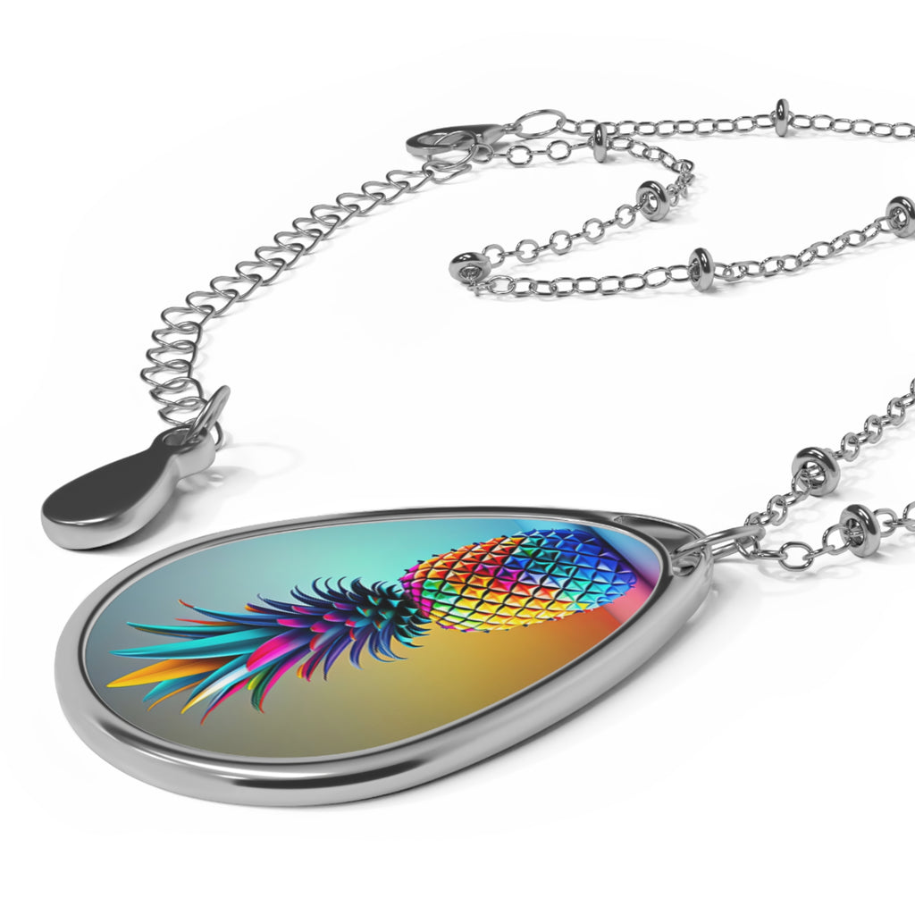 Colorful Pineapple Upside-Down Necklace