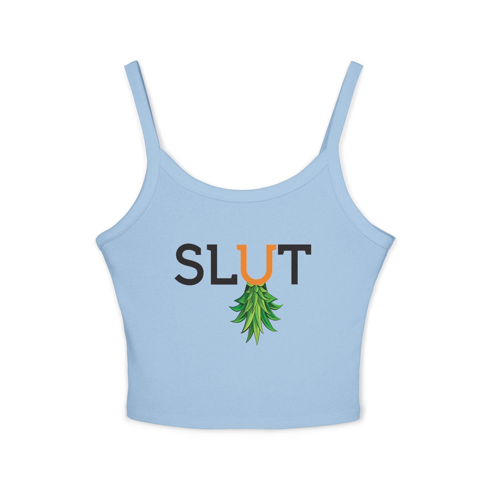 Slut Upside Down Pineapple Tank Top — Funny Tropical Graphic Tank