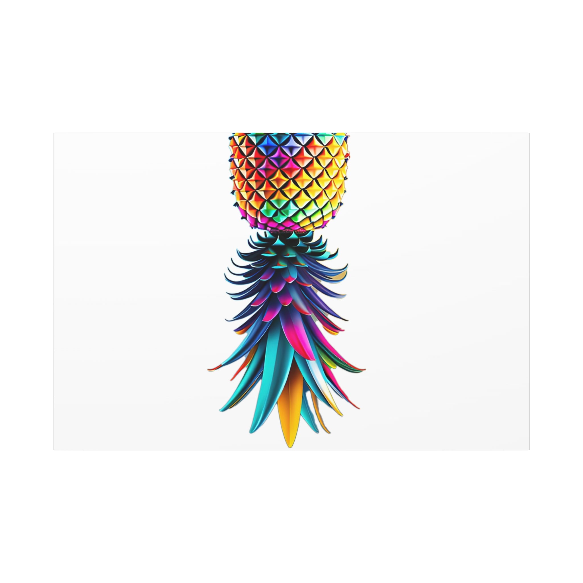 Canvas Print - Colorful Upside Down Pineapple