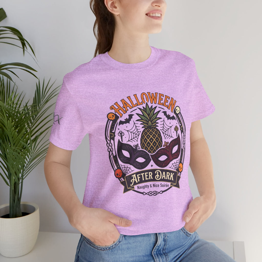 Halloween After Dark Tee — Pineapple Mask Masquerade T‑Shirt
