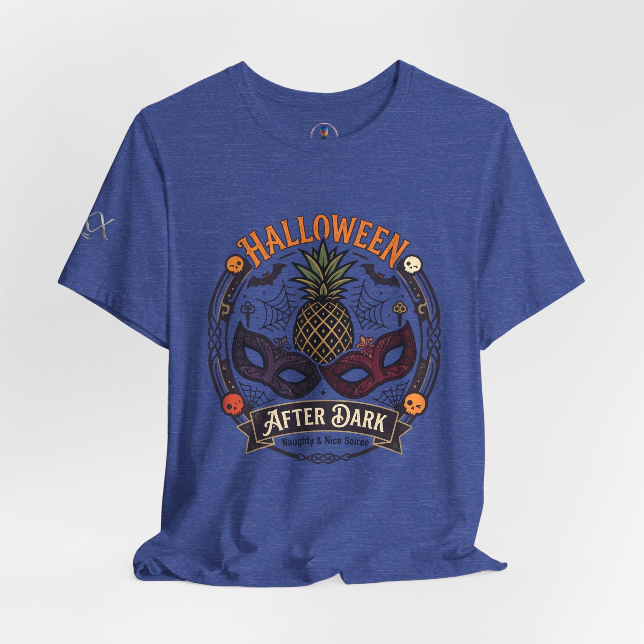 Halloween After Dark Tee — Pineapple Mask Masquerade T‑Shirt