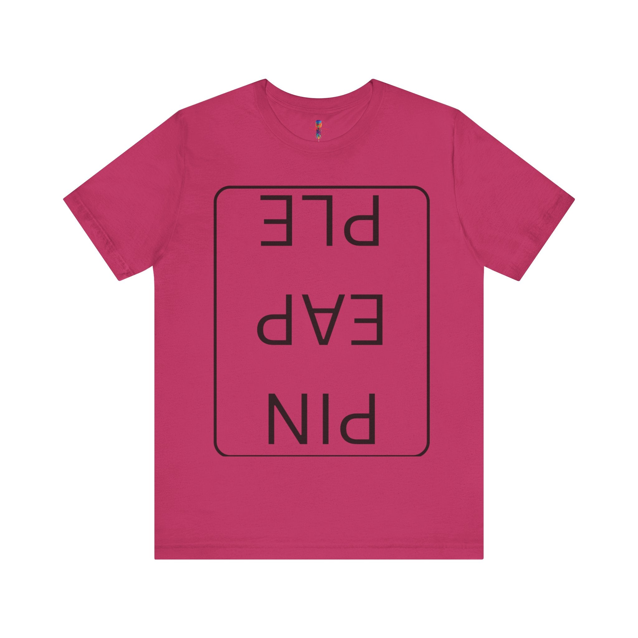 Funny Unisex Jersey Short Sleeve Tee - 'PIN EAP PLE' Design