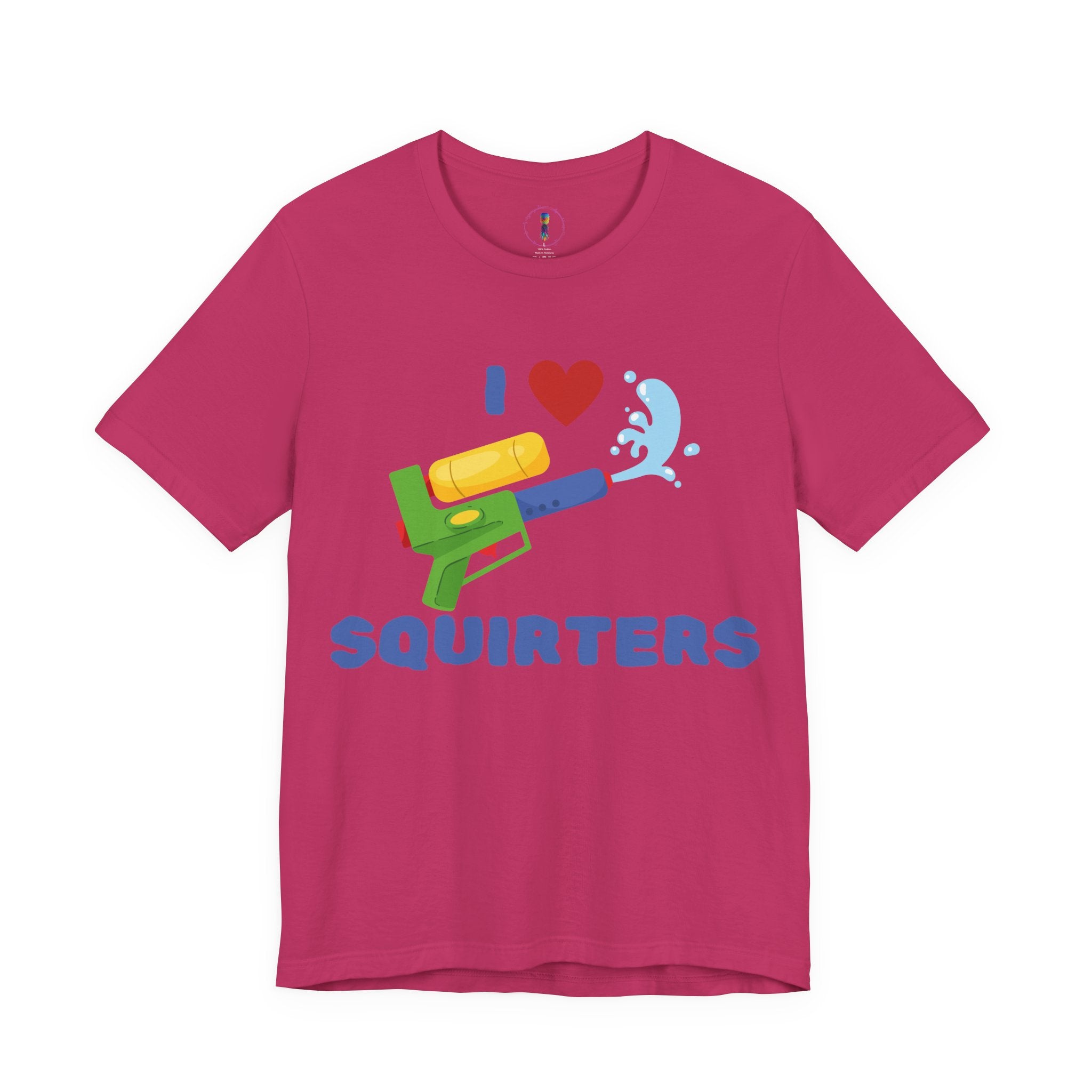 I Love Squirt Guns Unisex Jersey Tee - Fun Summer Shirt for Water Play Lovers
