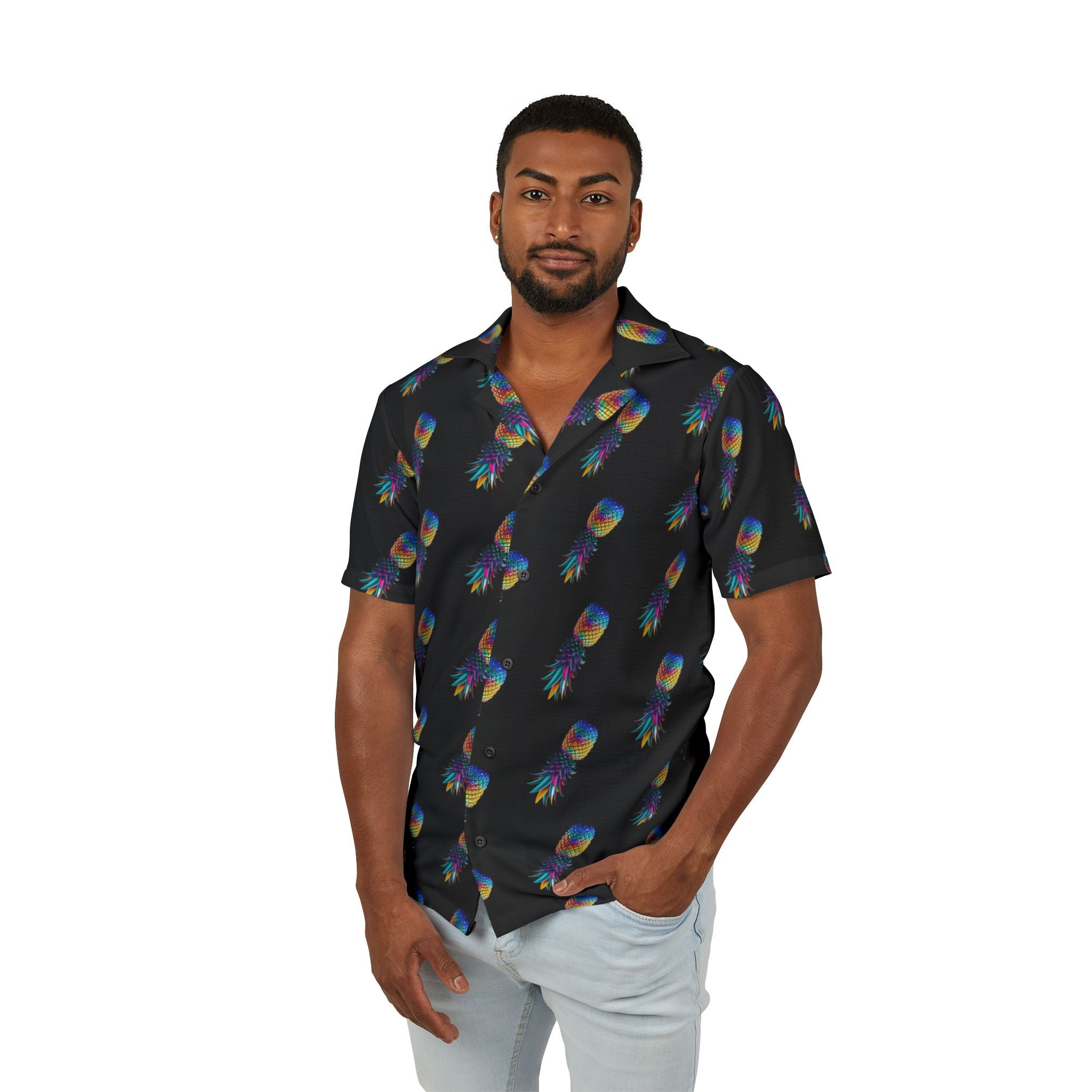 Hawaiian Shirt - Colorful Pineapple Men's Camp Shirt