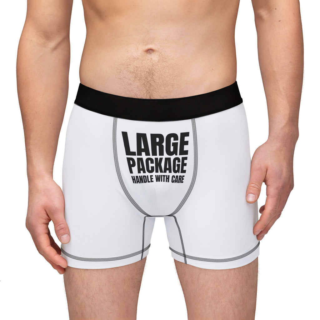 Quirky Men's Boxers - 'Large Package' & Pineapple Devil Design