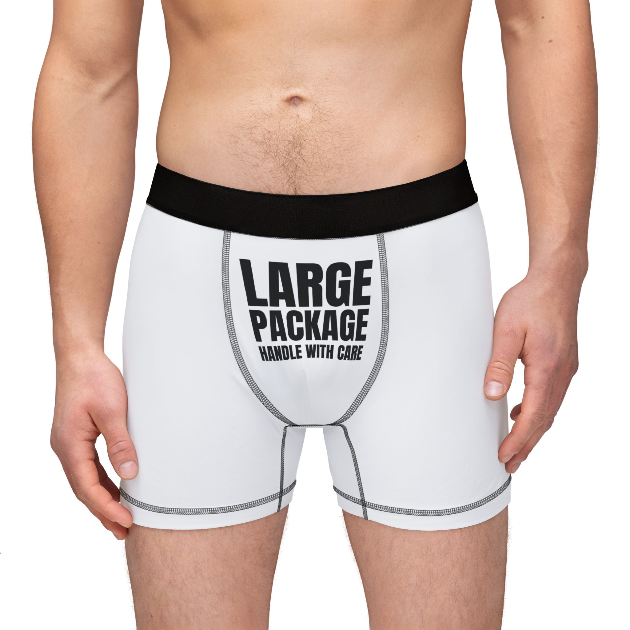 Quirky Men's Boxers - 'Large Package' & Pineapple Devil Design