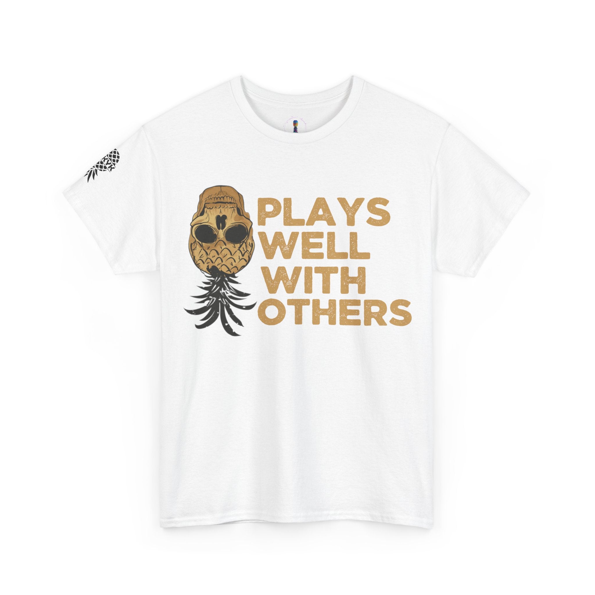Plays Well With Others Unisex Heavy Cotton Tee - Fun Casual Shirt for Social Gatherings