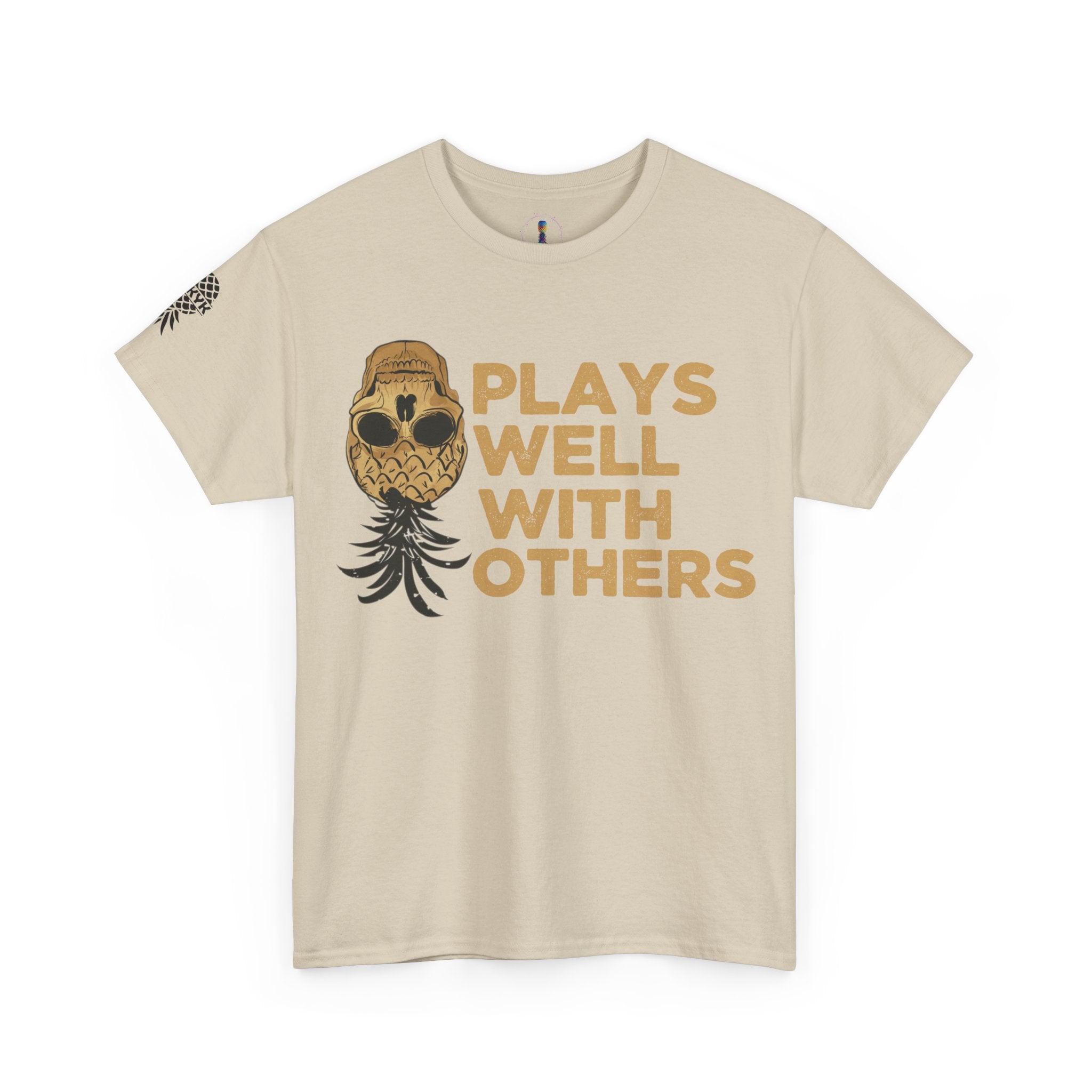 Plays Well With Others Unisex Heavy Cotton Tee - Fun Casual Shirt for Social Gatherings