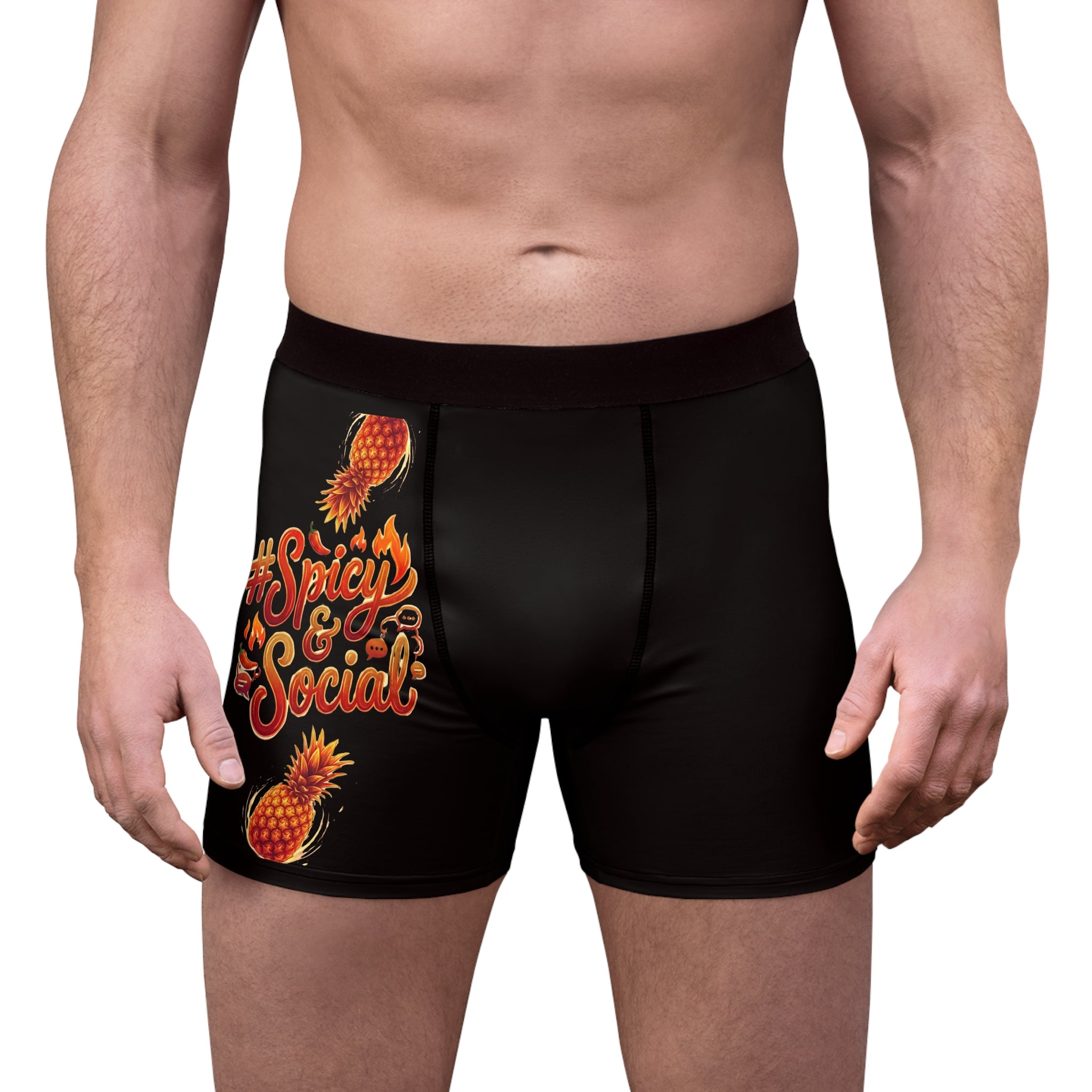 Pineapple "#Spicy & Social" Boxer Briefs