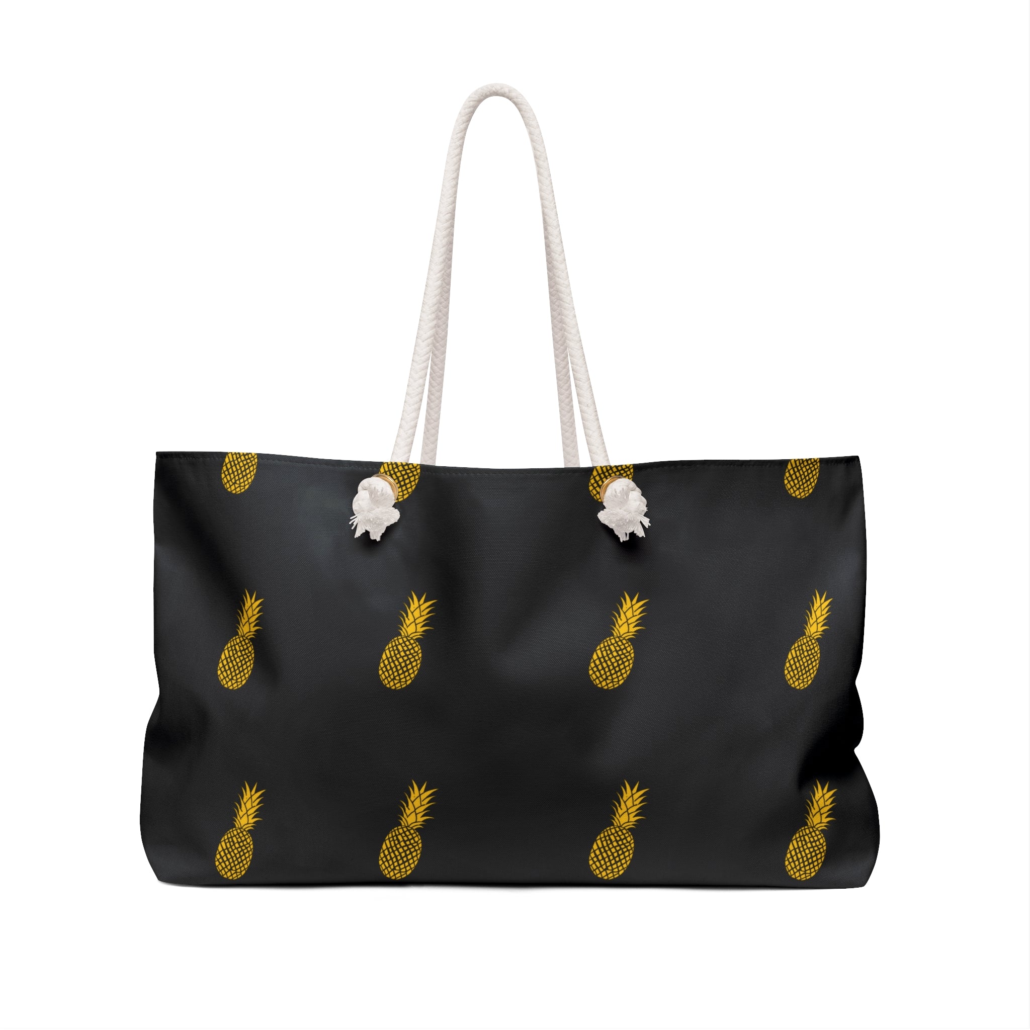 Pineapple Print Weekender Bag - Stylish Travel Tote for Beach & Getaways (Vanilla to Pineapple)