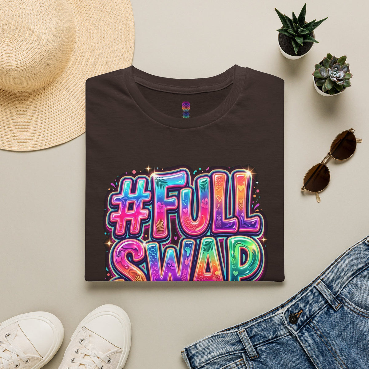 #FULL SWAP Graphic T-Shirt | Colorful Ring-Spun Cotton Tee| PineappleXXclusive