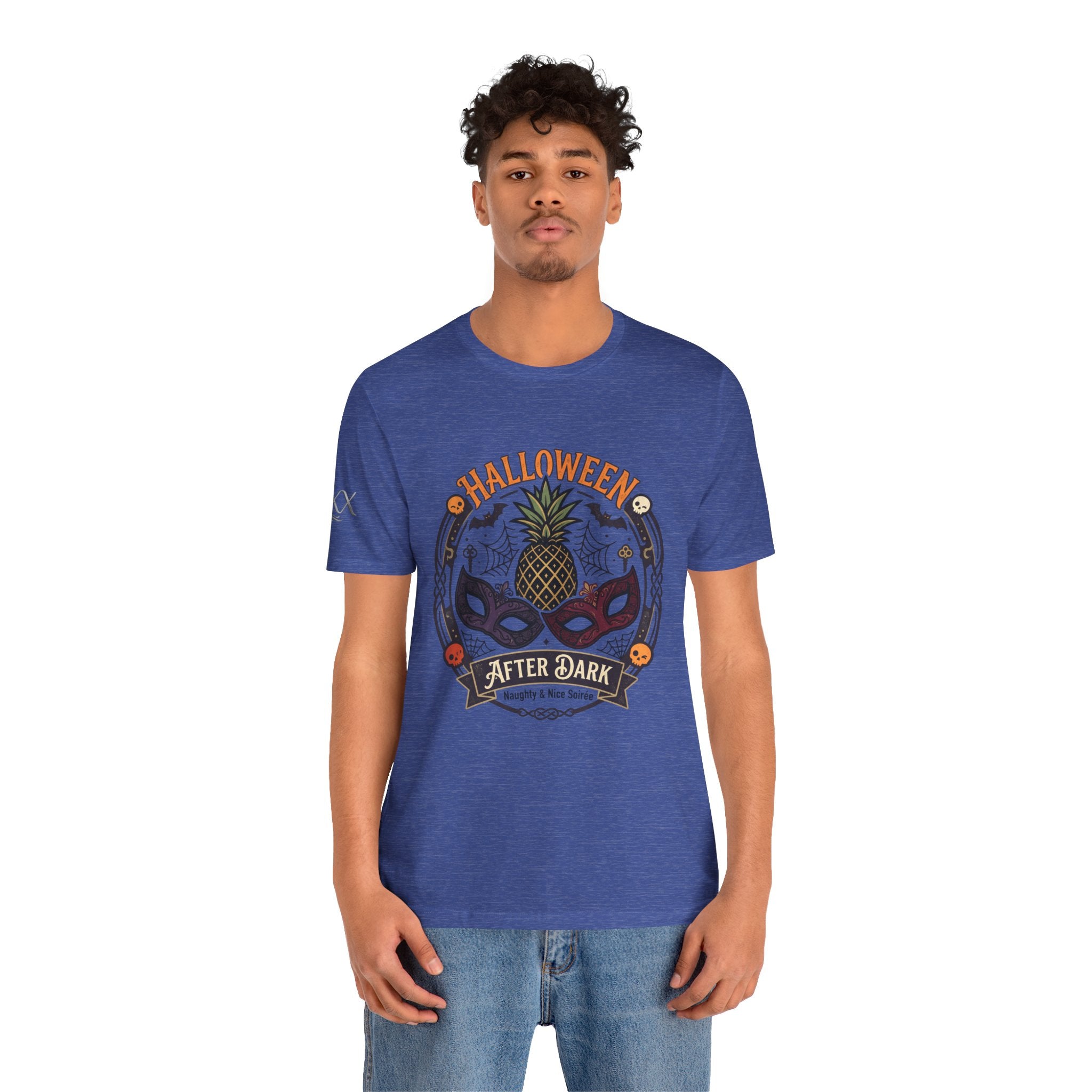 Halloween After Dark Tee — Pineapple Mask Masquerade T‑Shirt