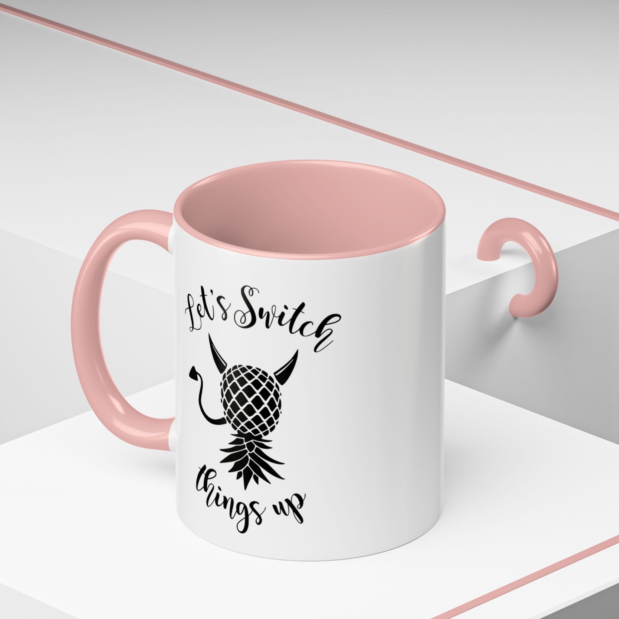 Playful Accent Coffee Mug - "Let's Switch Things Up" - Perfect for Morning Motivation