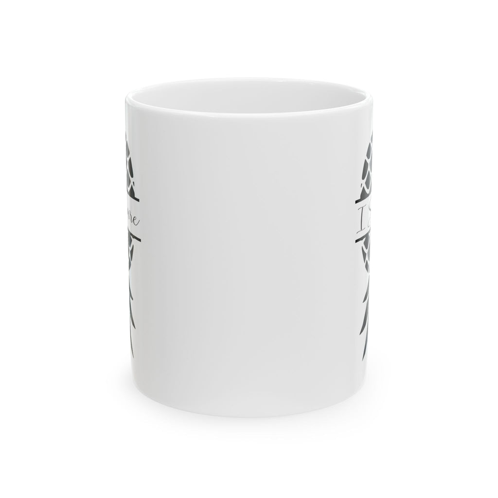 "I Share Upside-Down Pineapple" Ceramic Coffee Mug - 11oz & 15oz - Perfect Gift for Friends & Family