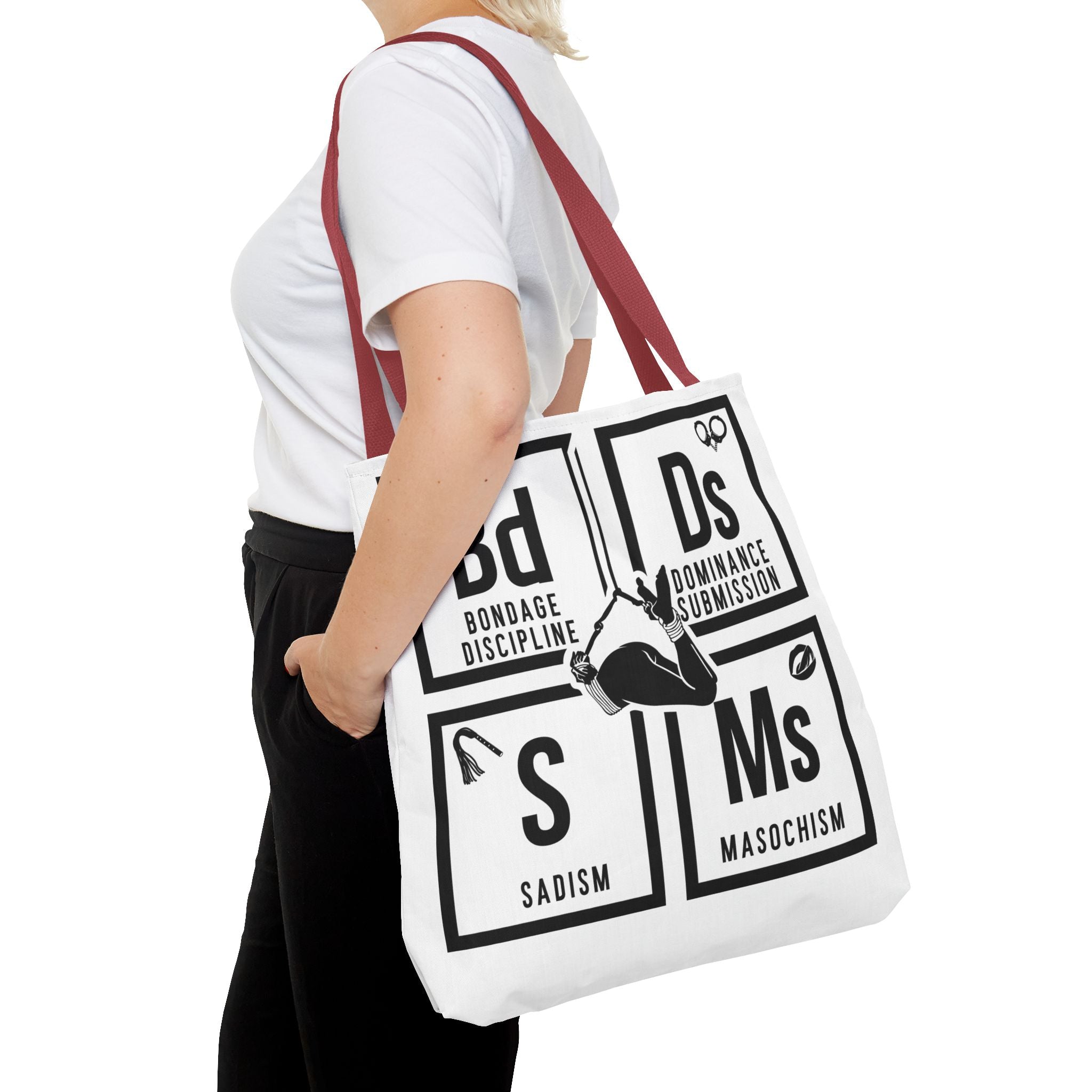 BDSM Elements Tote Bag - Stylish and Edgy Carryall for Fans of Kink Culture