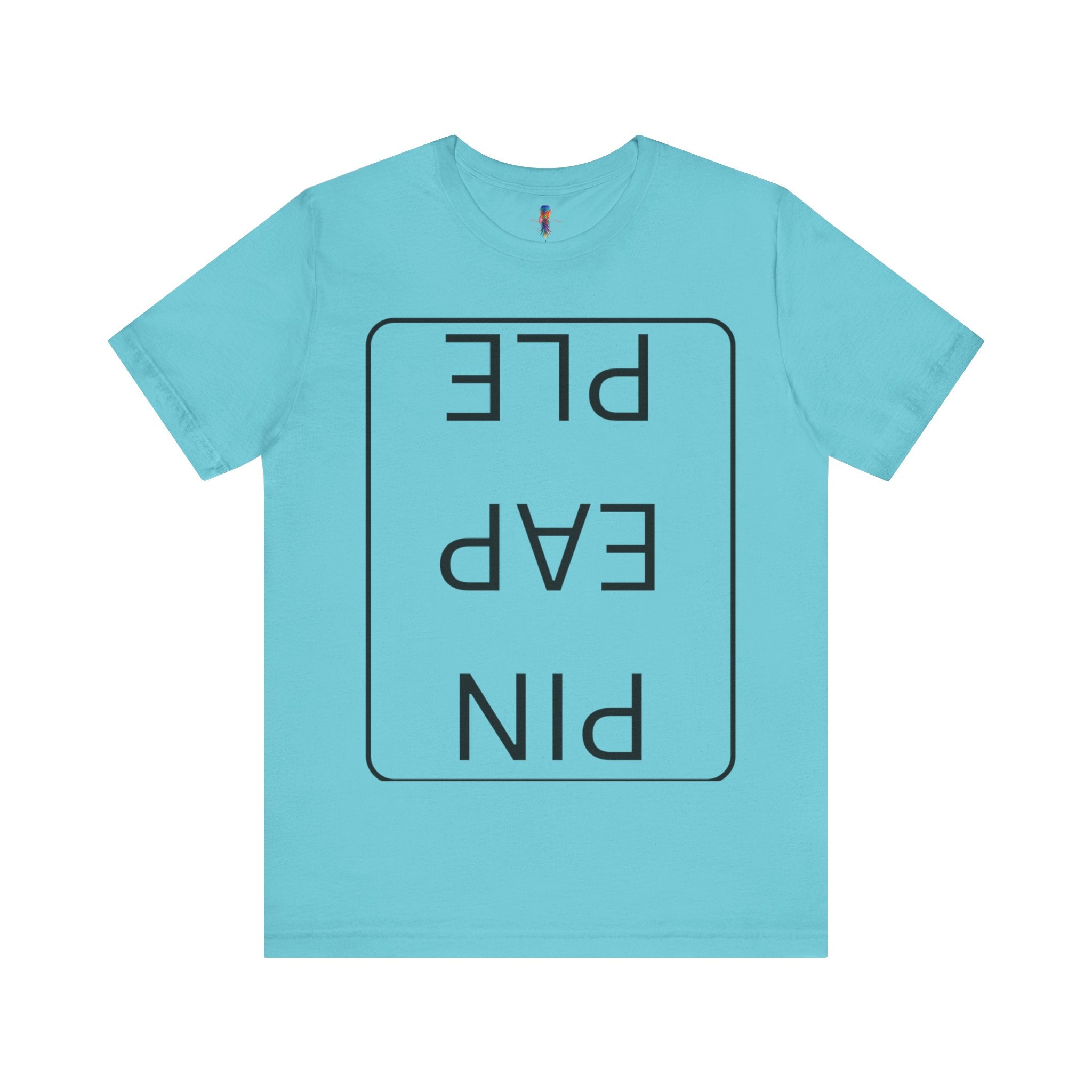 Funny Unisex Jersey Short Sleeve Tee - 'PIN EAP PLE' Design