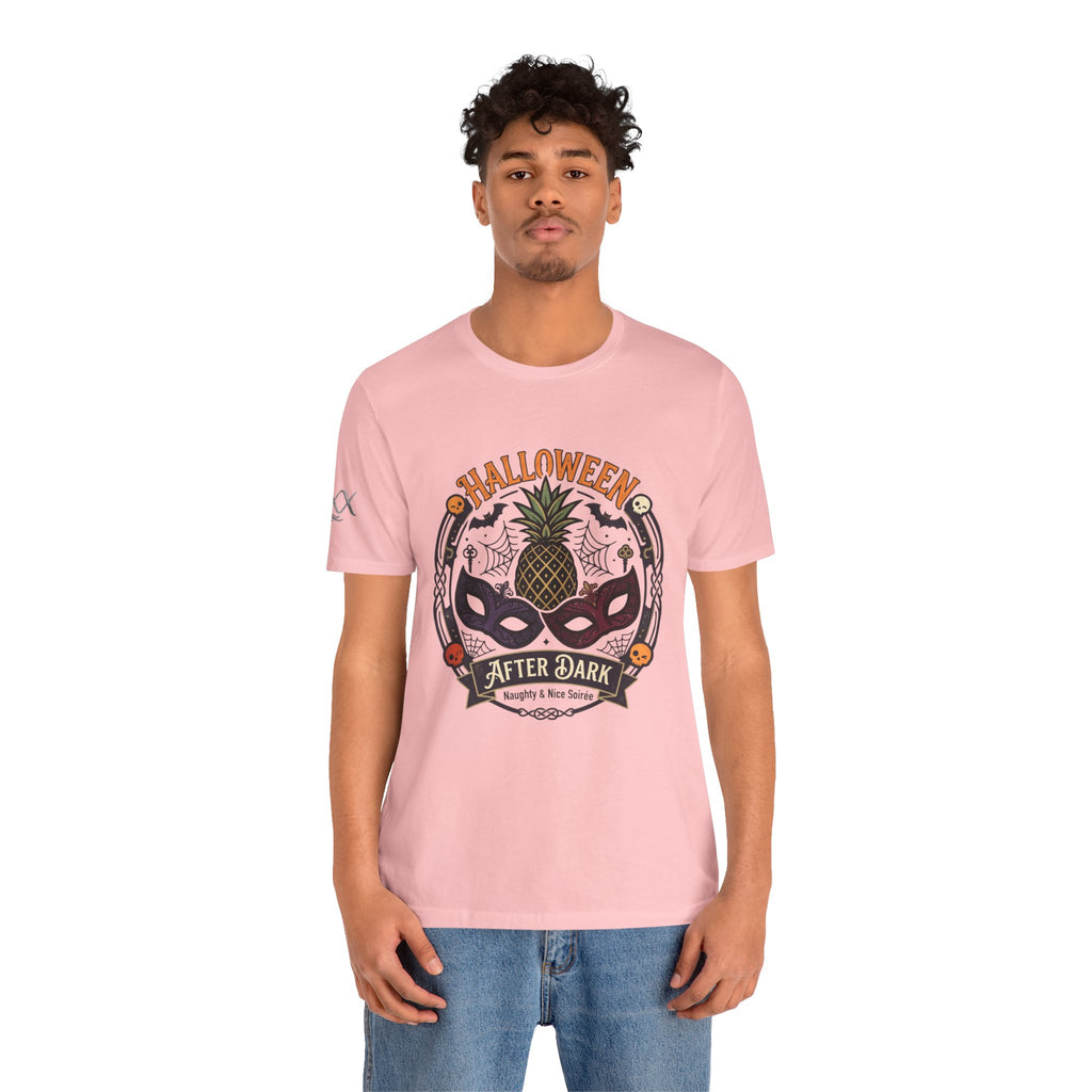 Halloween After Dark Tee — Pineapple Mask Masquerade T‑Shirt