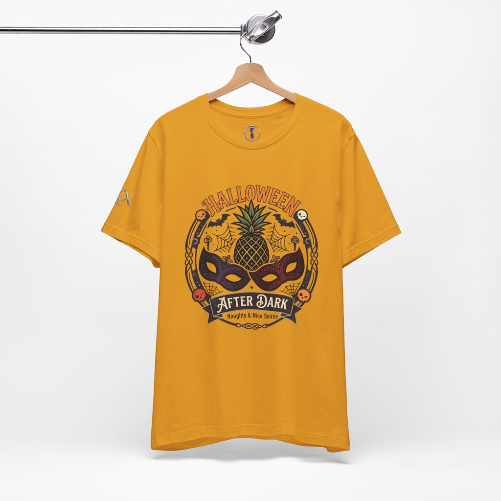 Halloween After Dark Tee — Pineapple Mask Masquerade T‑Shirt