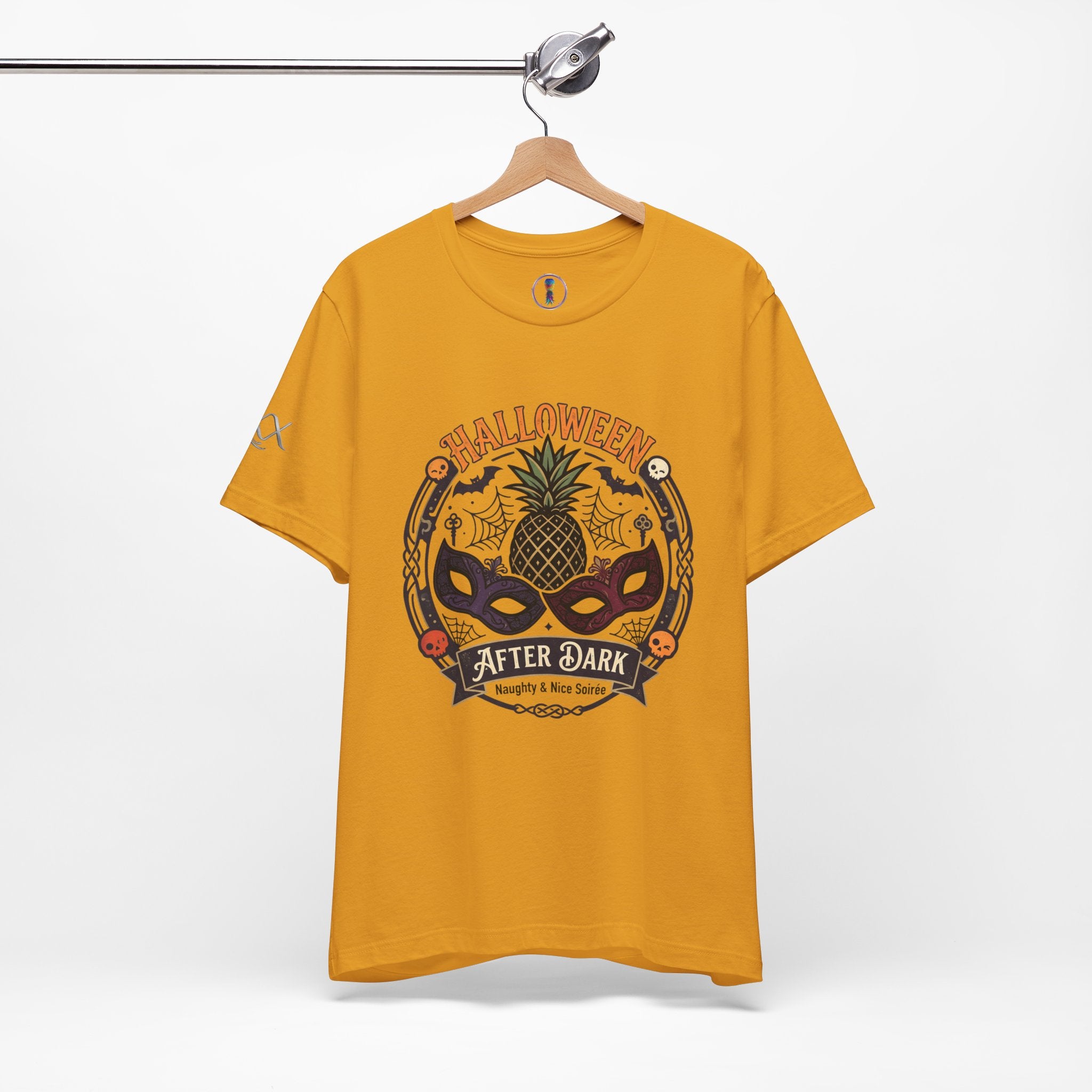 Halloween After Dark Tee — Pineapple Mask Masquerade T‑Shirt