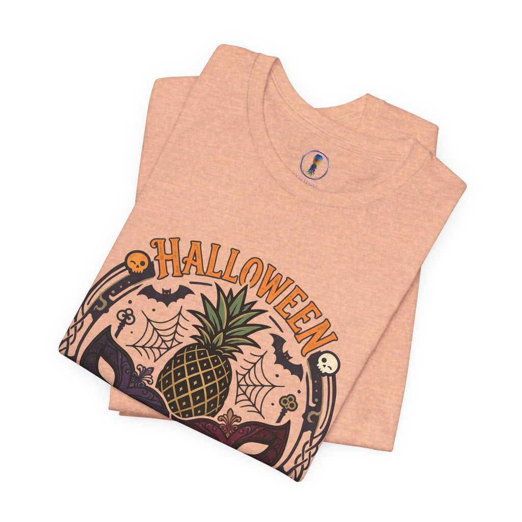 Halloween After Dark Tee — Pineapple Mask Masquerade T‑Shirt