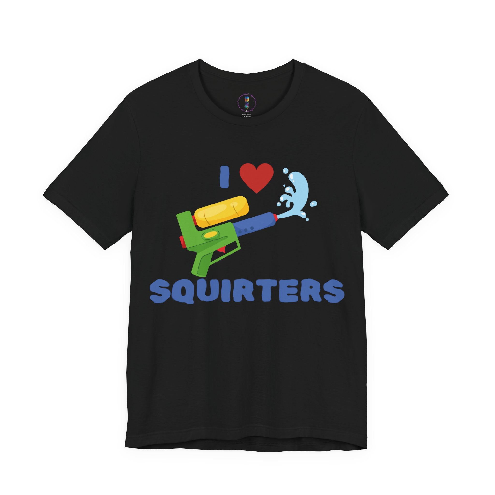 I Love Squirt Guns Unisex Jersey Tee - Fun Summer Shirt for Water Play Lovers
