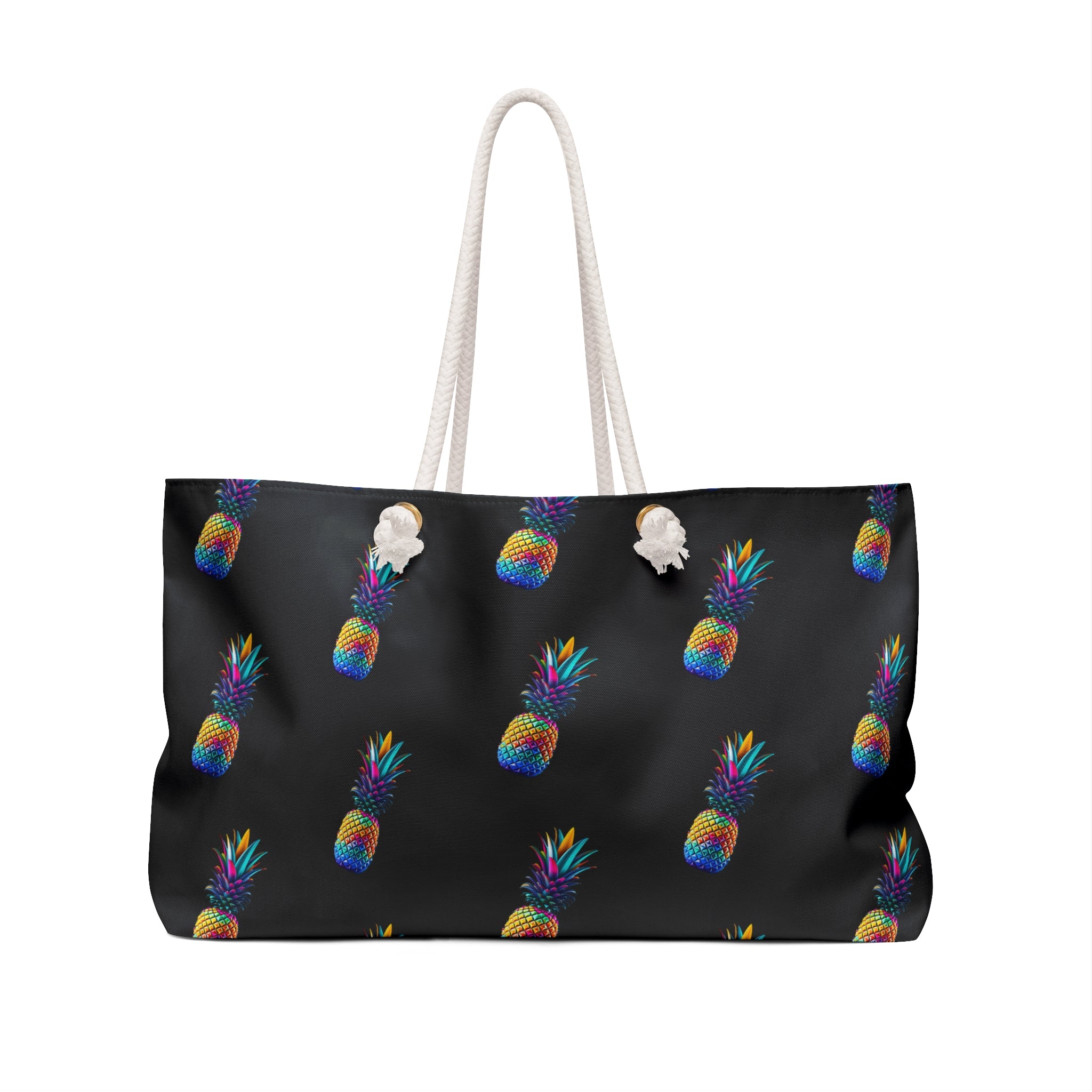 Colorful Pineapple Weekender Bag | Travel Tote for Beach Days & Getaways