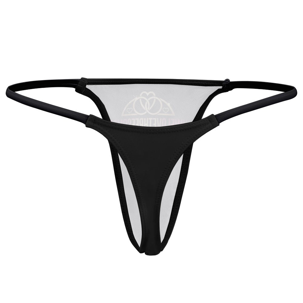 #WELOVETHREESOMES Ladies Sexy Thin Thong | Soft Polyester Spandex Underwear
