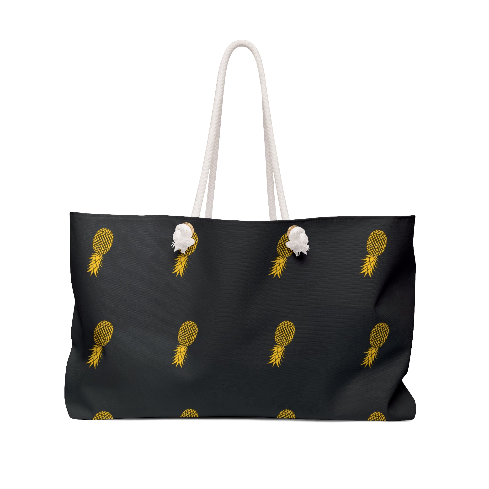 Pineapple Print Weekender Bag - Stylish Travel Tote for Beach & Getaways (Vanilla to Pineapple)